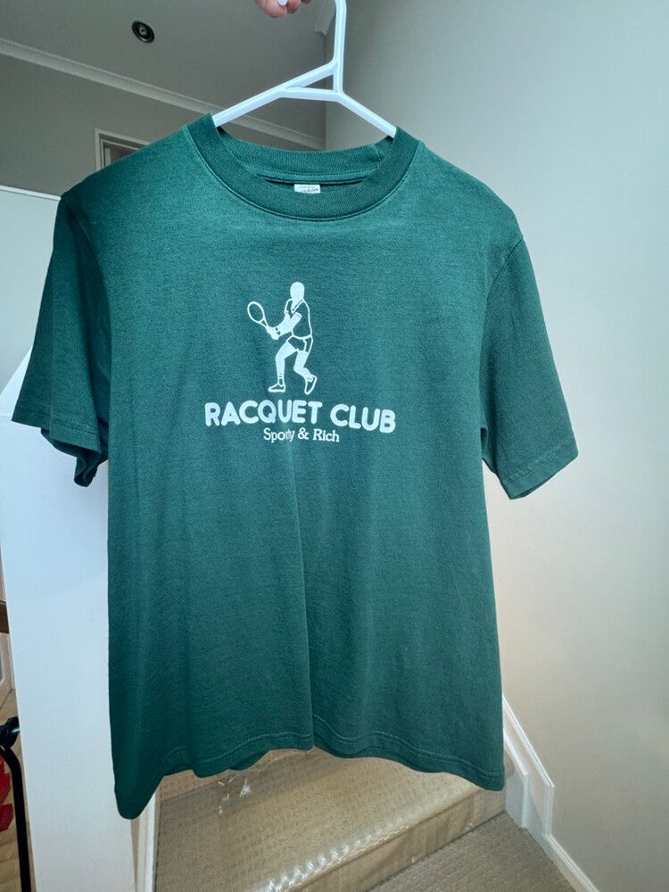 Sporty & Rich Green Racquet Club T-Shirt