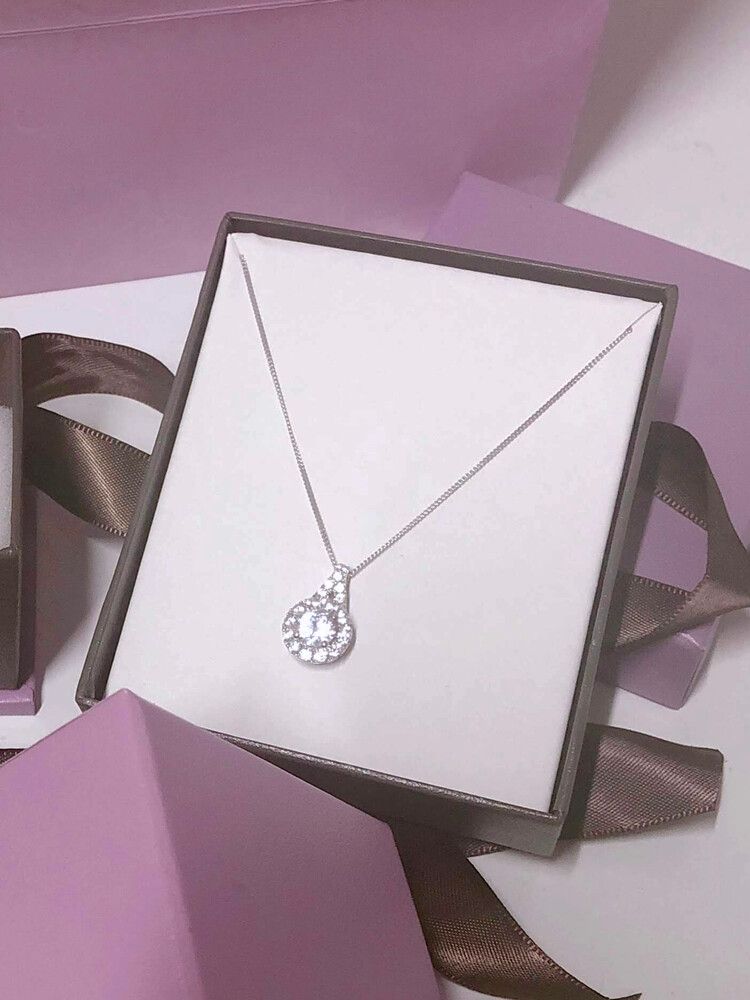 Silver Drop Necklace