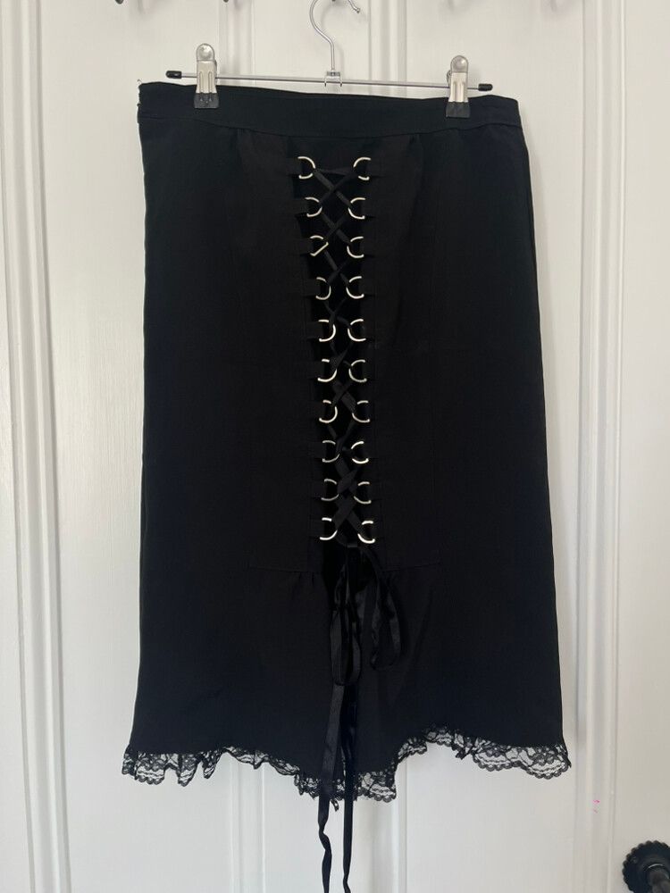 Black corset skirt