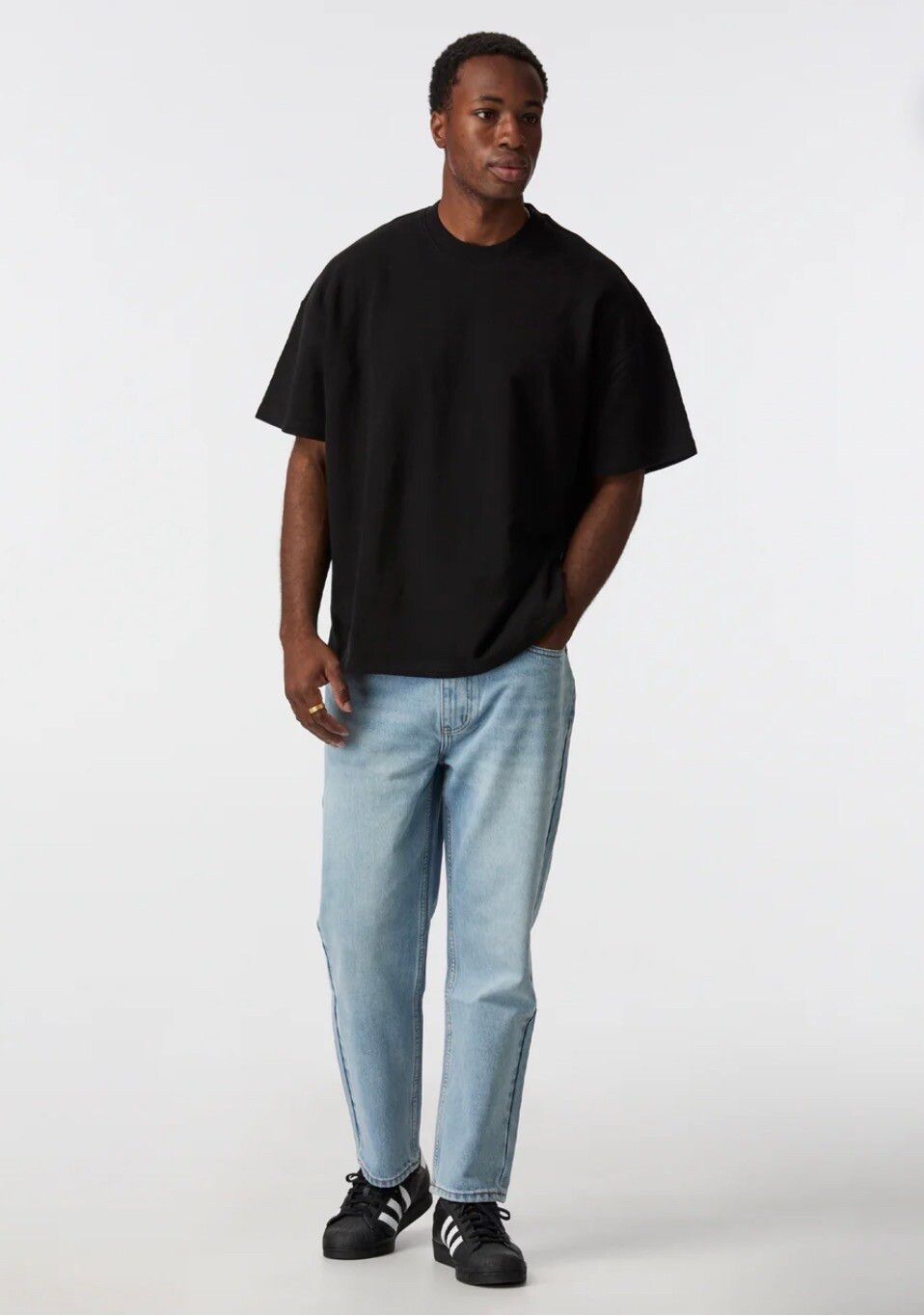 I Love Ugly Cropped 90s Denim Jeans