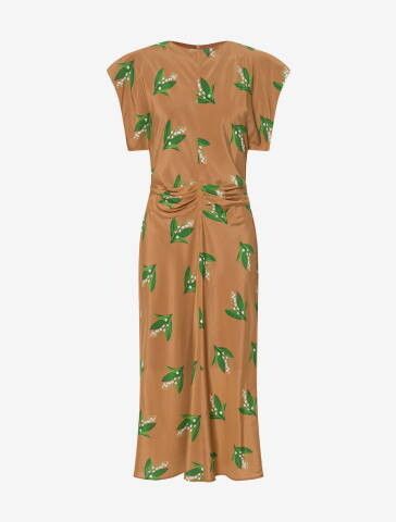 Oroton Lily of the Valley Midi Dress New