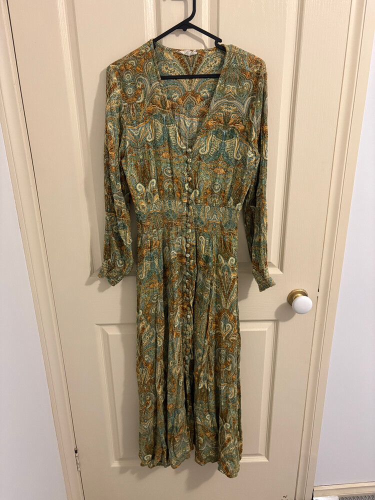 Talisman Paisley Midi Dress