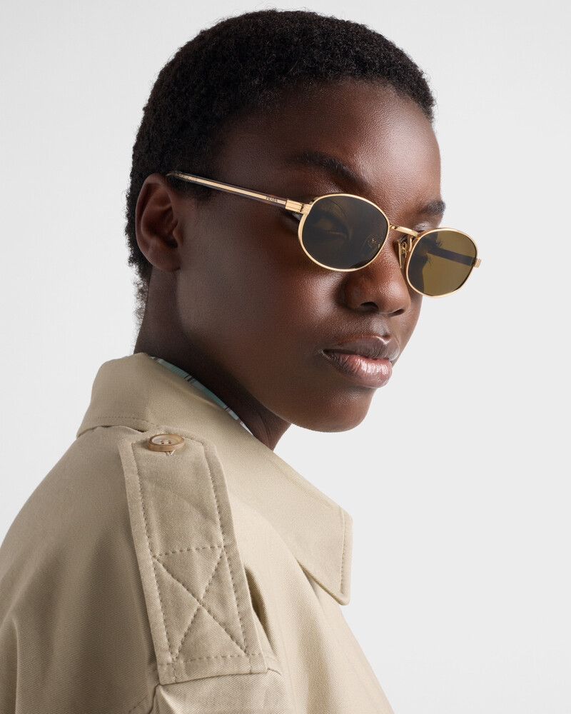 Prada Sunglasses with the iconic metal plaque