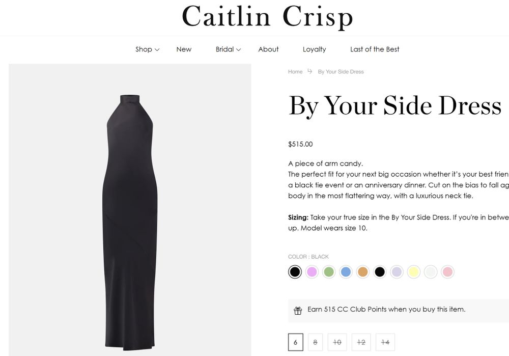 Caitlin Crisp Black By Your Side Dress