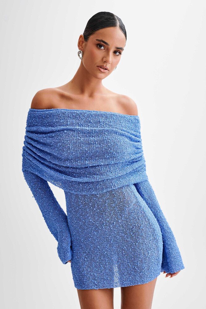 Meshki - Meshki Blue Mini Dress on Designer Wardrobe