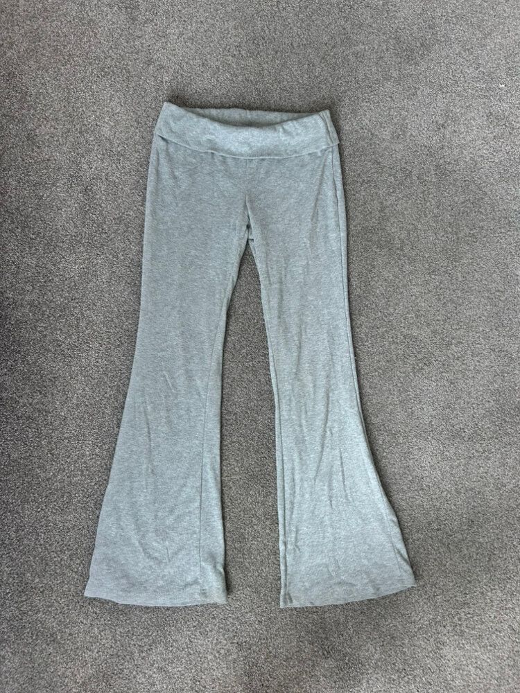 SHEIN Grey Flare Knit Pants