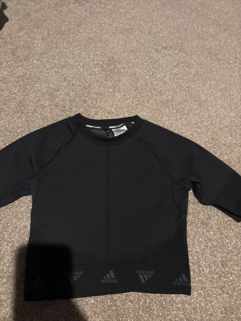 Adidas Black Training Crop Top
