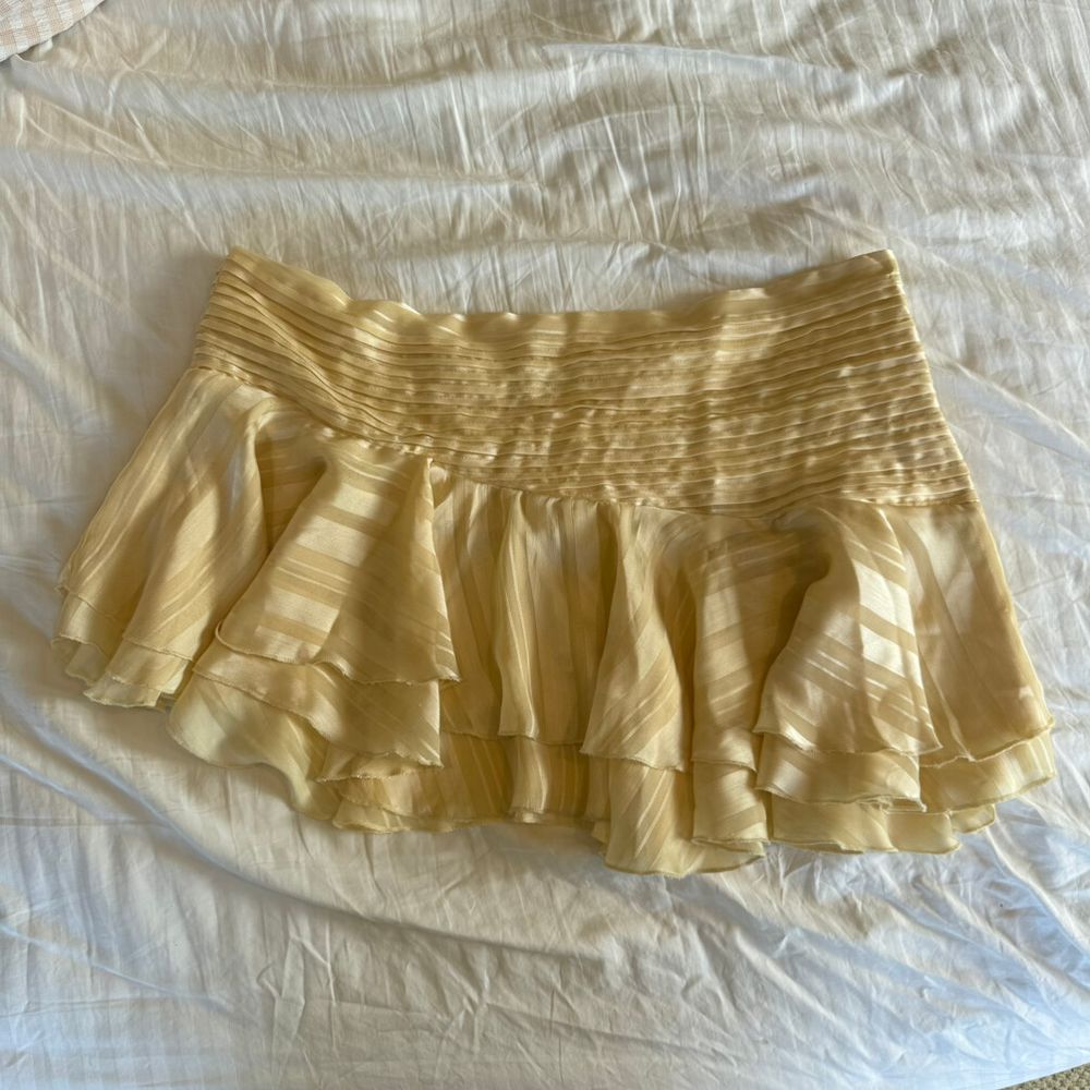 Peppermayo Yellow Mini Skirt