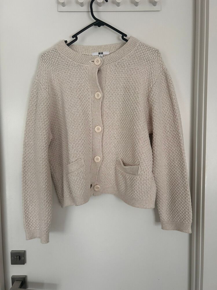Cream Uniqlo Cardigan
