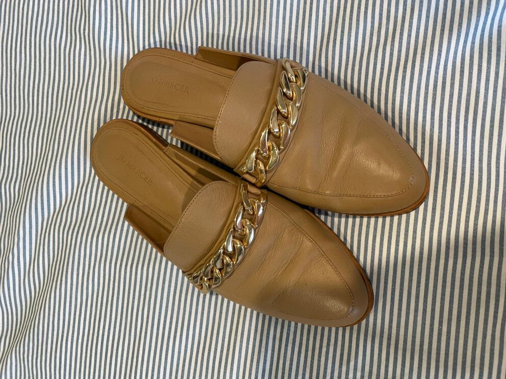 Jo Mercer Tan Leather Mules