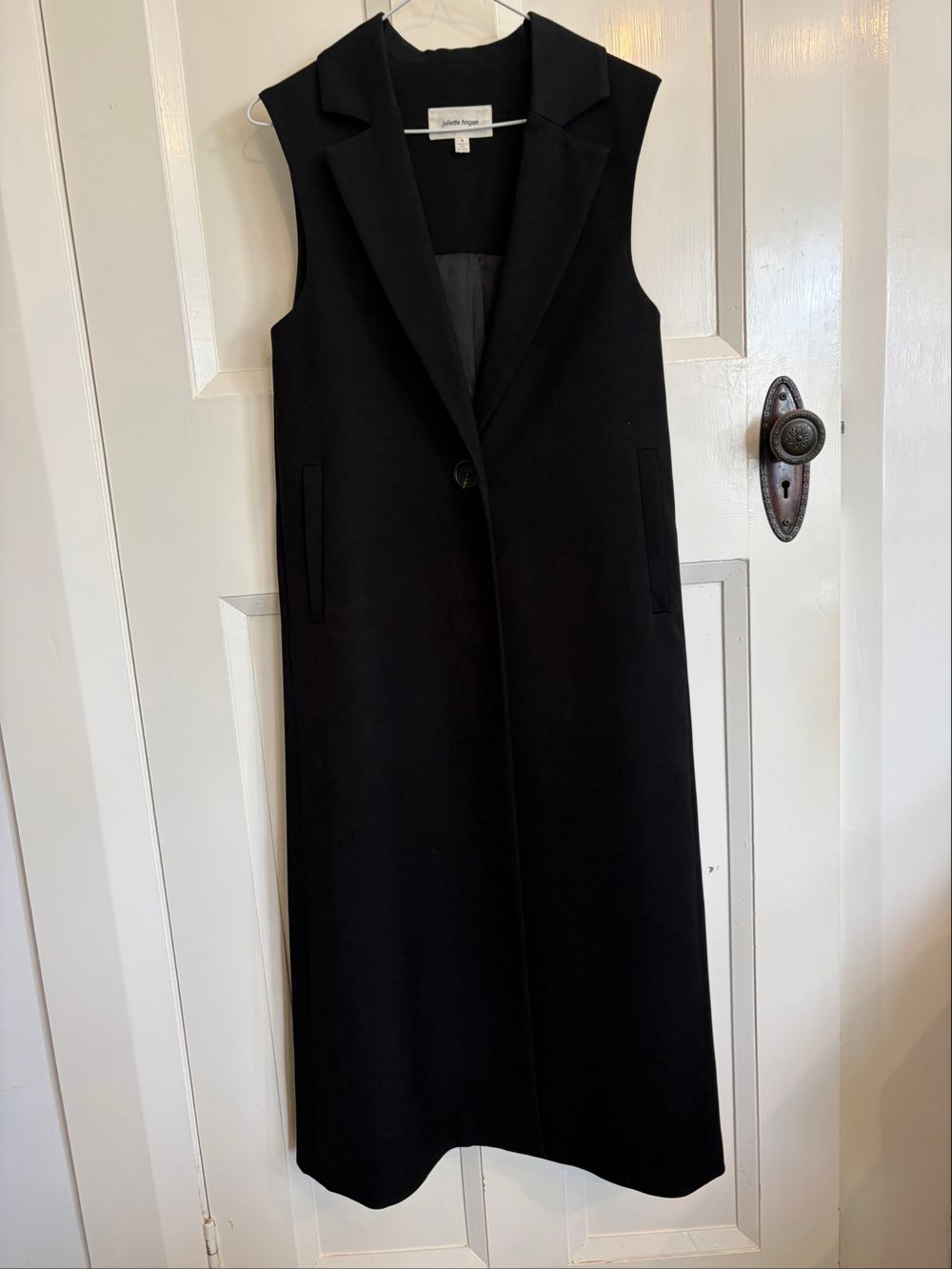 Juliette Hogan Black Sleeveless Vest
