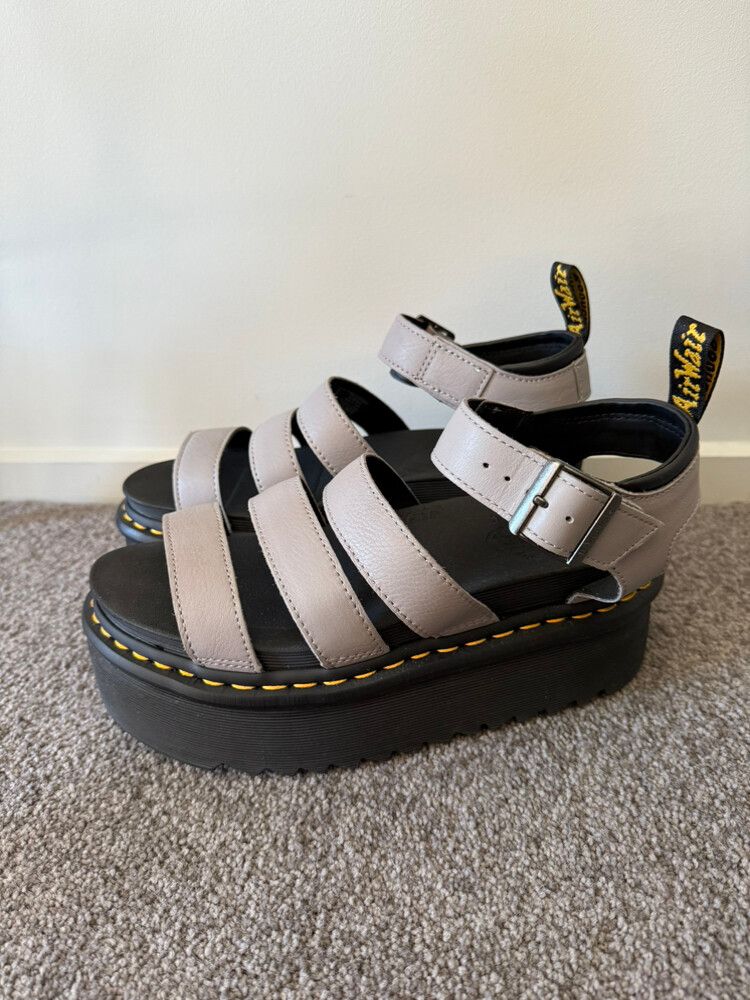 Dr Martens - grey blaire quad sandals