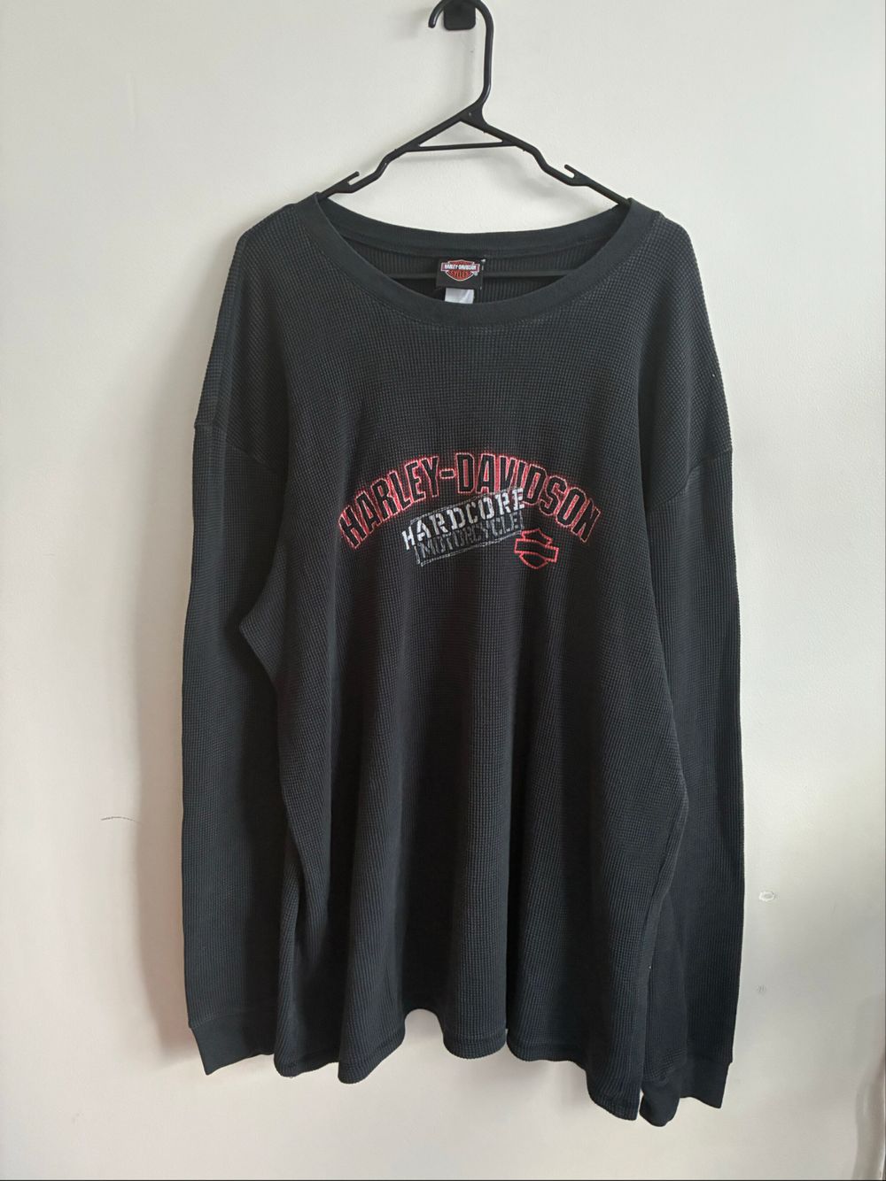 Harley-Davidson Black Thermal Long Sleeve Top