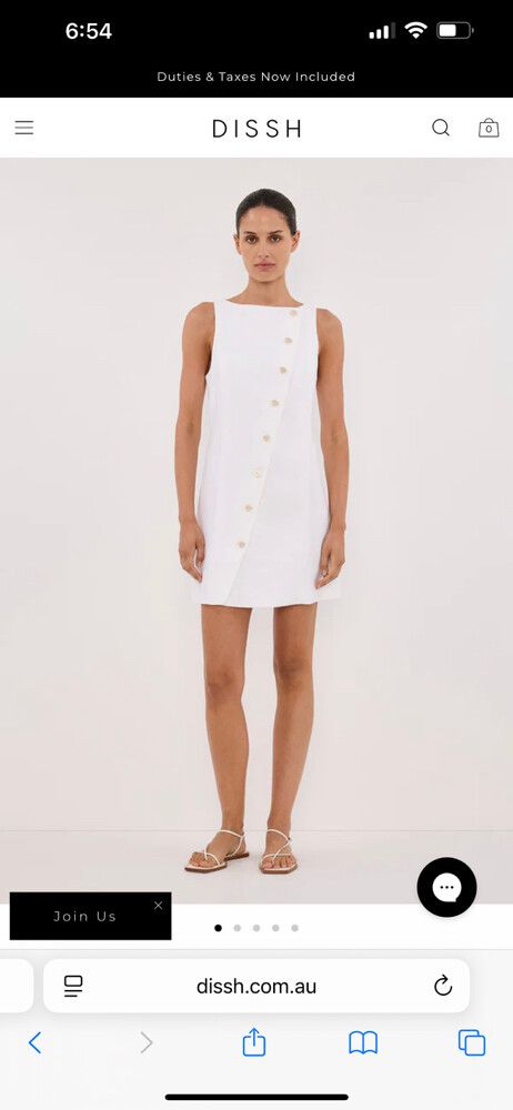 Dissh White Mini Dress