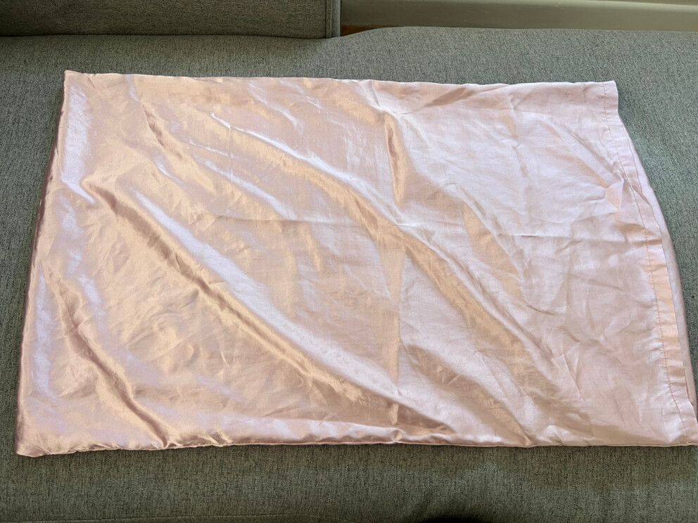 Pink Satin Pillowcase