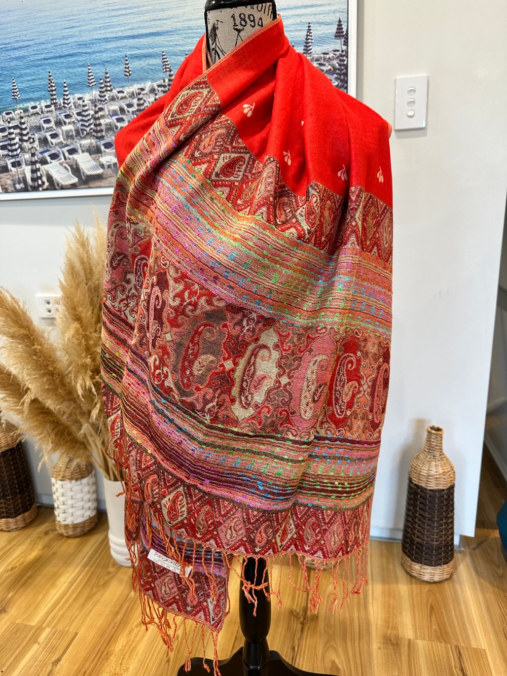 Pashmina - Red Tones