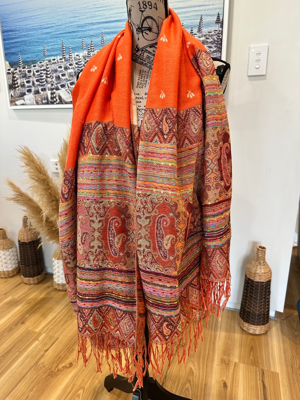 Pashmina - Orange Tones
