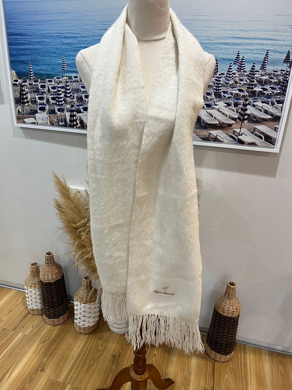 Alpaca Camargo Cream Scarf | Luxuriously Soft Winter Essential