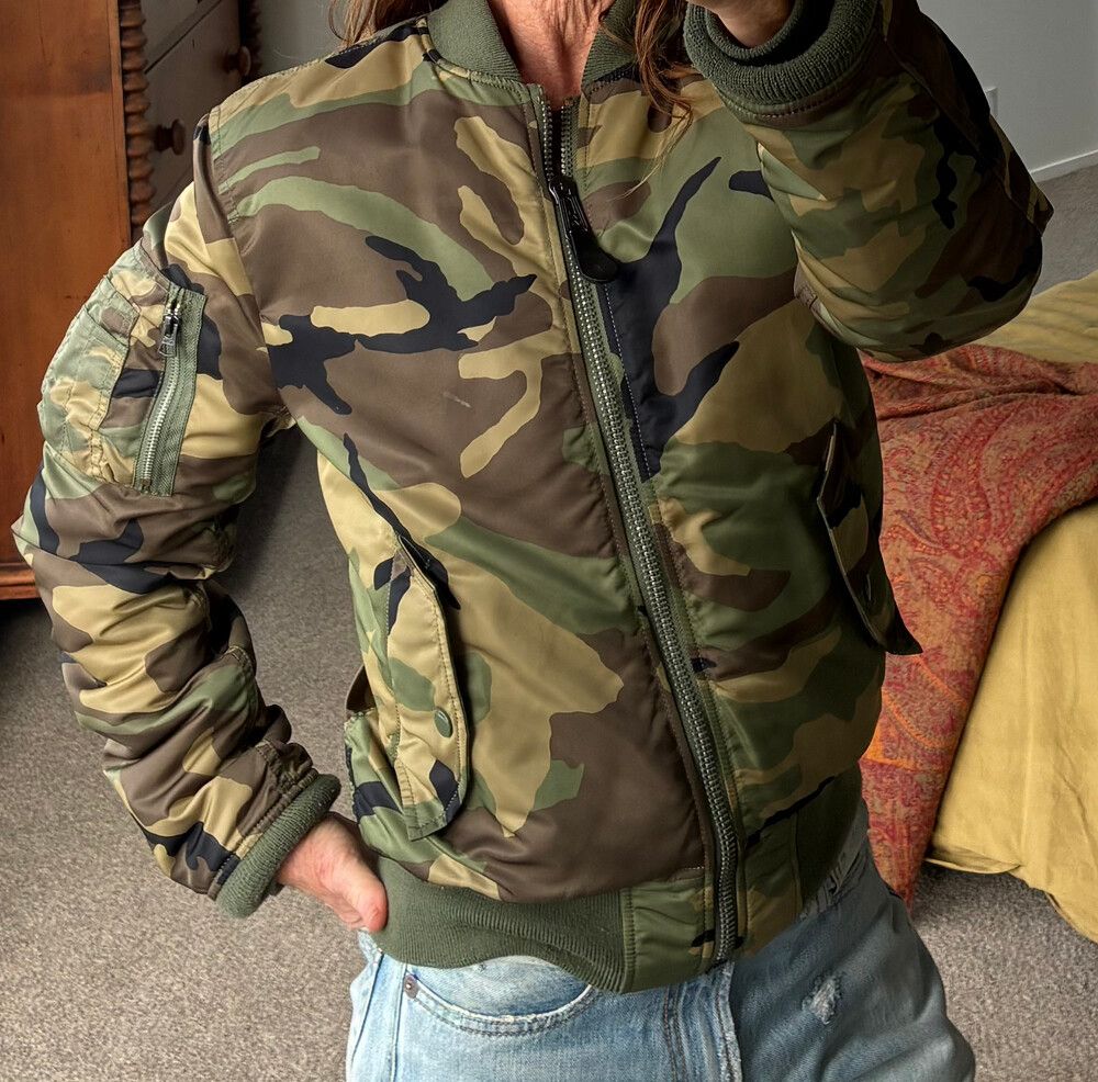 Alpha Industries Camouflage Bomber Jacket