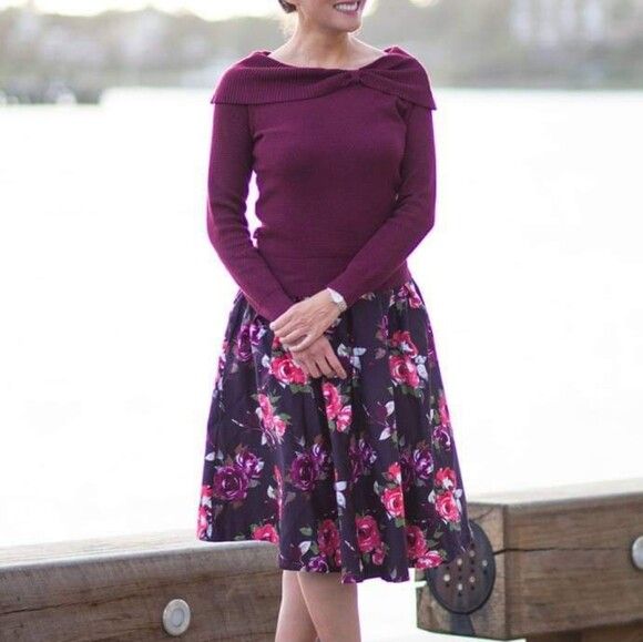 REVIEW Alice Maroon Burgundy Wine Knit Sweater Jumper