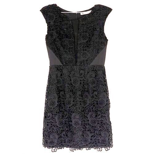 knee length dresses for ladies Miyah Lace Dress Silver | Lace Maxi Dress main image 0