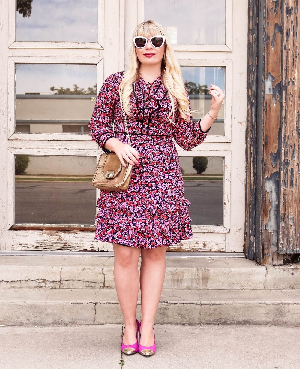 REVIEW Parlour Girl Barbie Pink Floral Frill Dress RRP$299