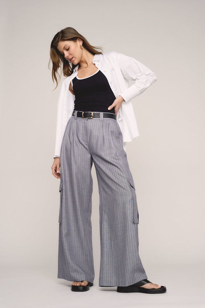 max pinstripe work pants