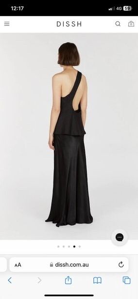 ADDISON BLACK LINEN ASYMMETRIC TOP - 8