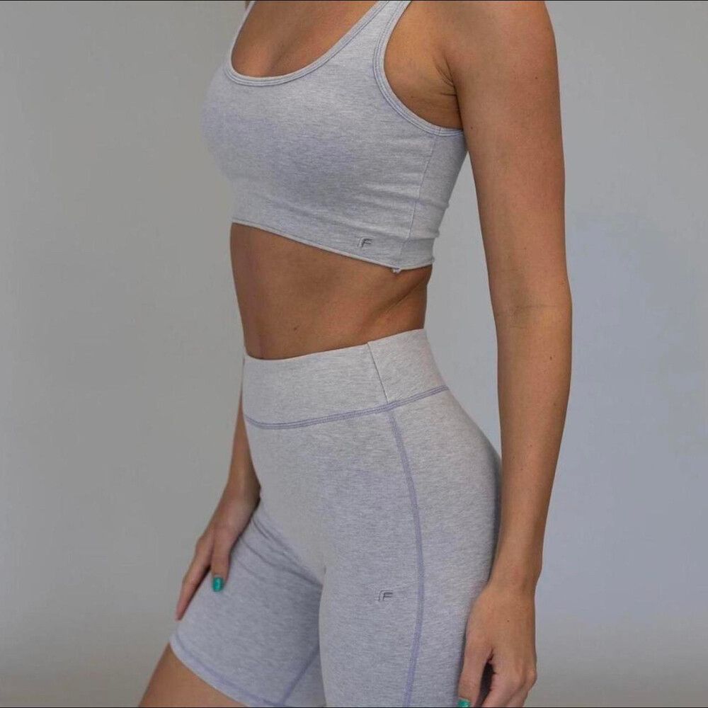 FADE GREY MARLE BIKE SHORTS