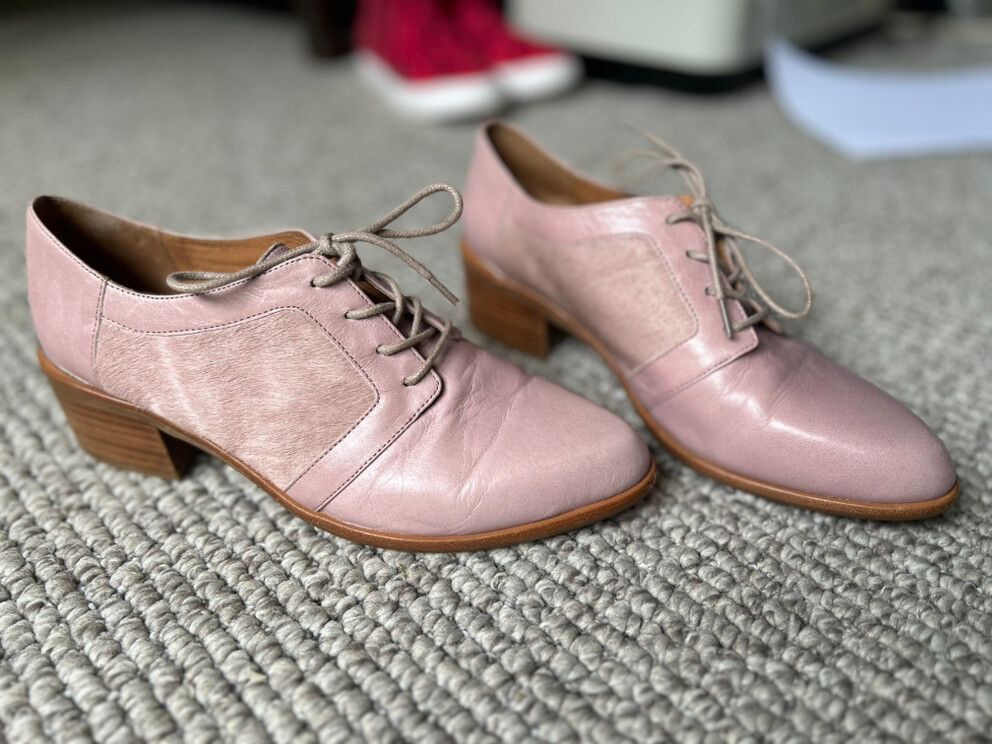 Isabella Anselmi Suede/Leather Blush Loafers