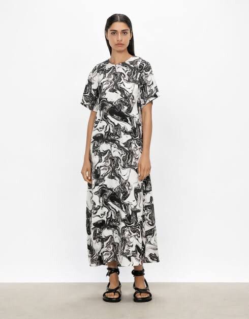 veronika maine black and white dress Veronika Maine Womens Black & White Size 6 Knee Length Short Sleeve Sheath Dress