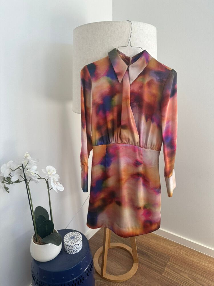 cue shirt dress Cue Size 6 Black Shirt Dress With Belt