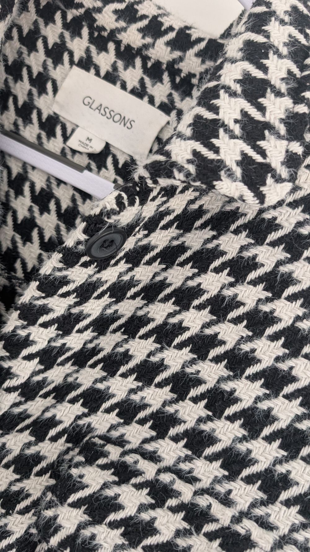 Houndstooth shacket