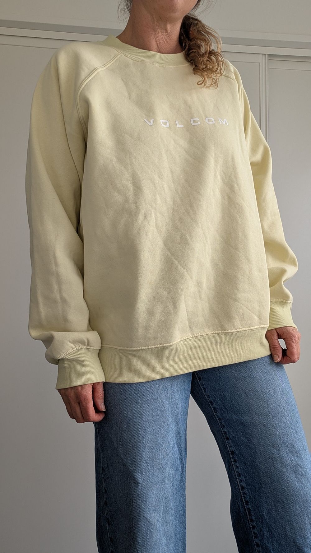 Volcom yellow sweatshirt