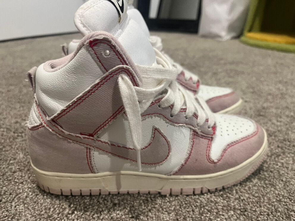 pink Nike Dunk High 1980