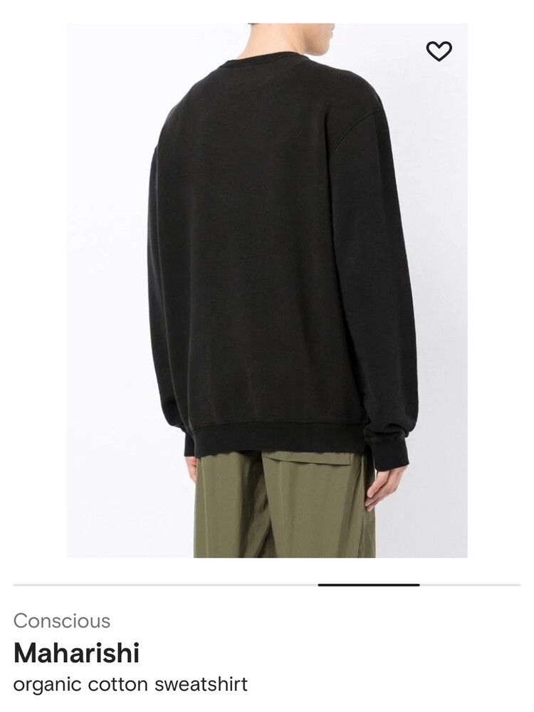 Black sweater by Maharishi Pacifist Militaire Style