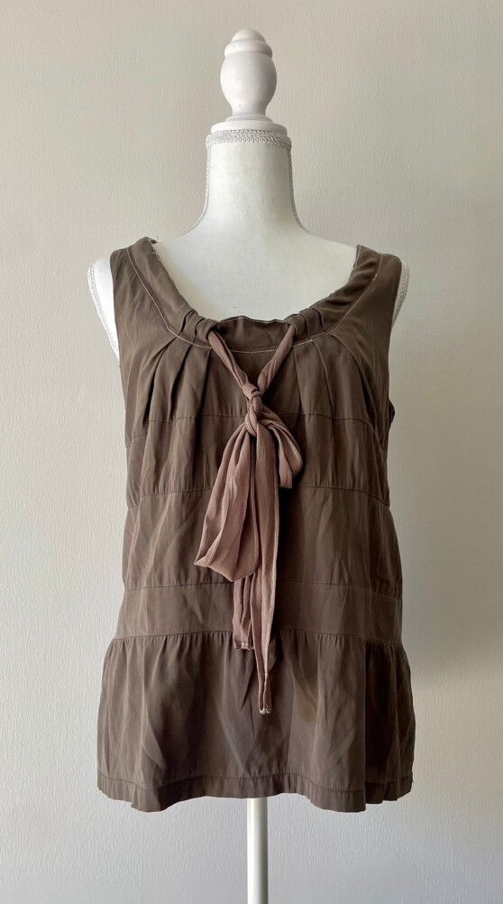 Silk Marilyn Seyb Chocolate Brown Top 10