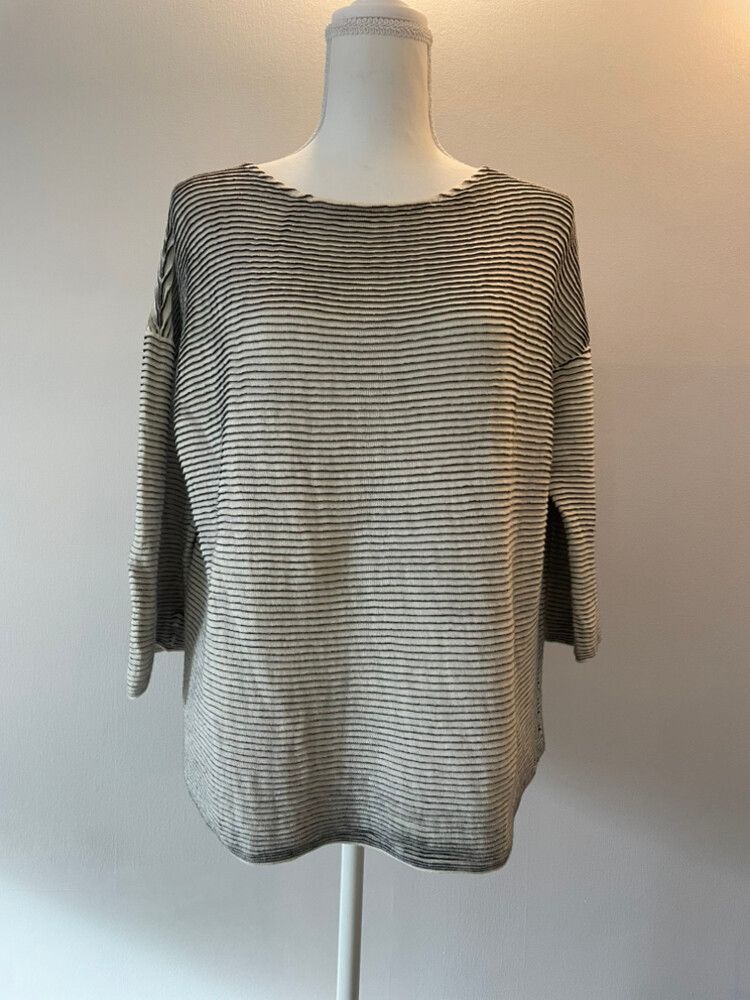 Marc O'Polo Striped Ribbed  Knit Top Size M