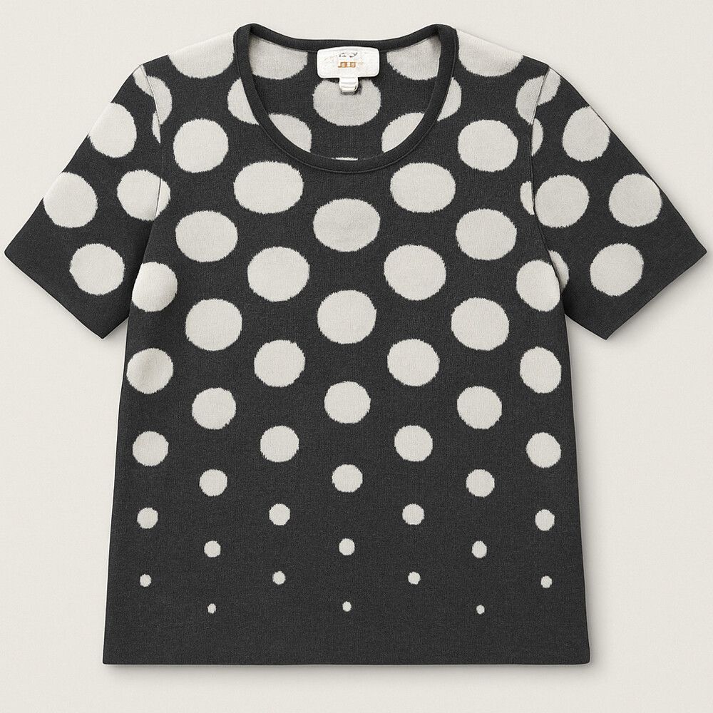 Nina Ricci Vintage Polka Dot Knit Top size small/medium