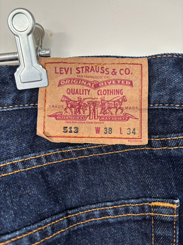Levi's 513 Blue Jeans W 38 L 34
