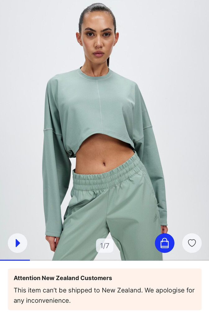 Adidas Green Crop Top