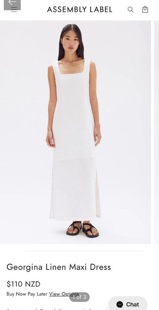 knee length dresses for ladies Assembly The Label linen dress, 6 – Thread Softly Vintage main image 1