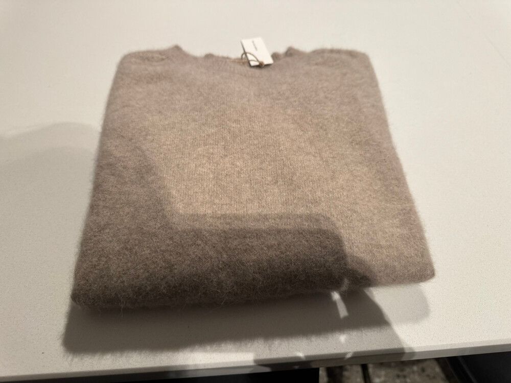 Cashmere Sweater - Beautifully Soft Oatmeal Colour
