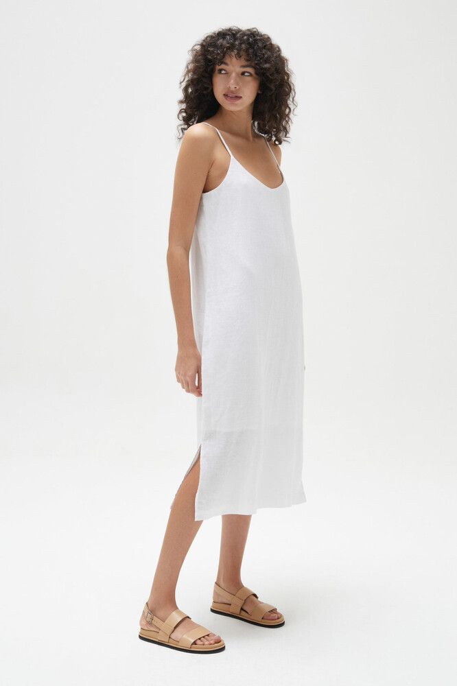 assembly label linen slip dress Re-Worn Womens Linen Slip Dress