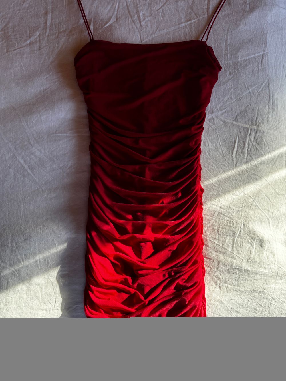 open lace back dress Ruched Backless Bodycon Mini Dress in Red - XL main image 0
