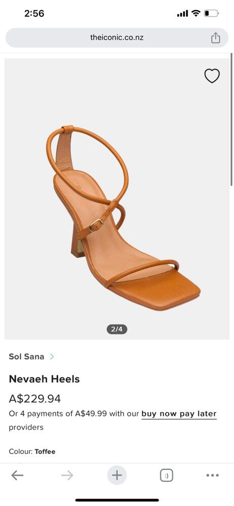 Sol Sana Nevah Heels Tan