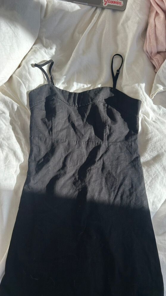 Black mini dress