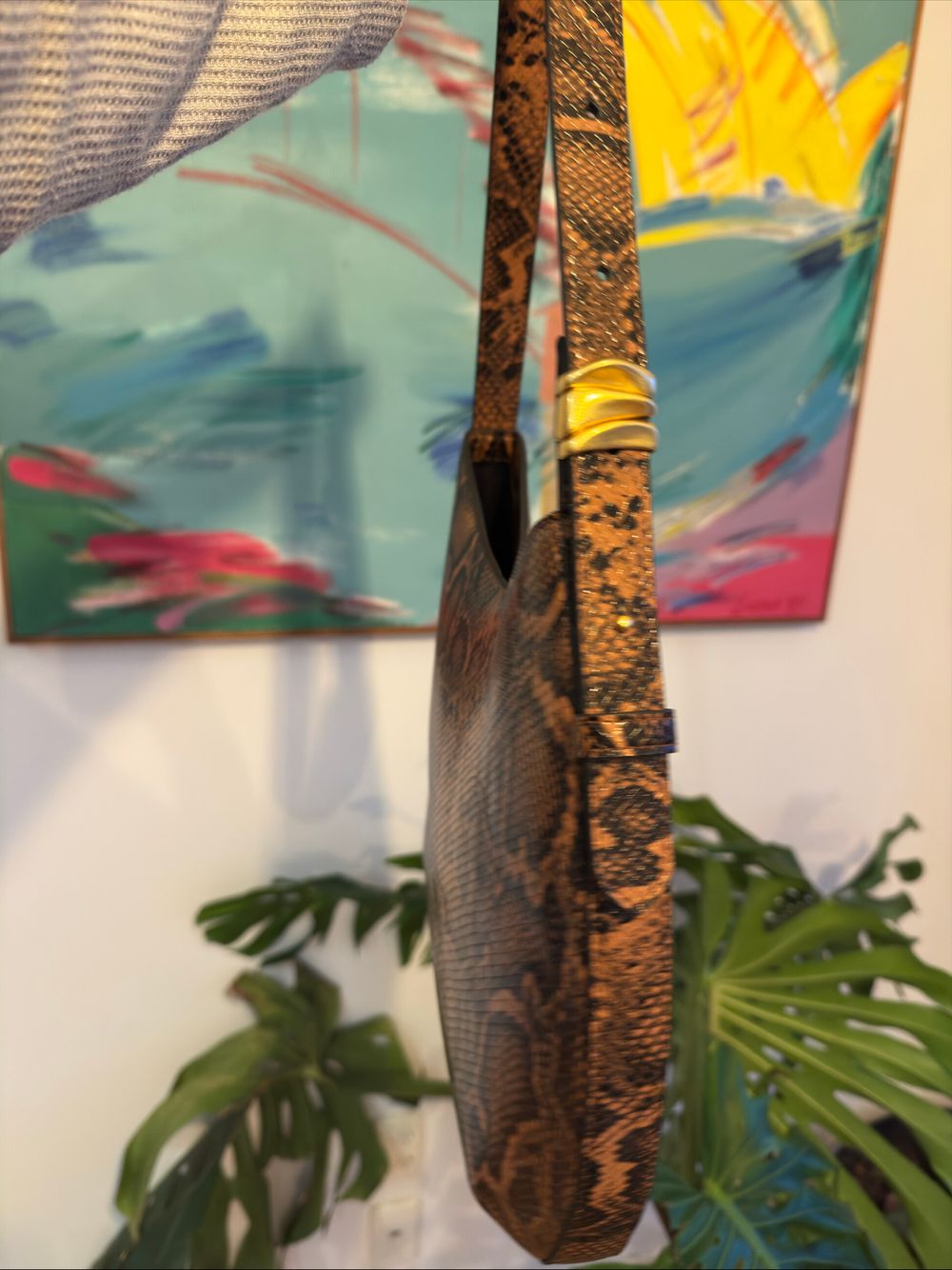brie Leon snake bag