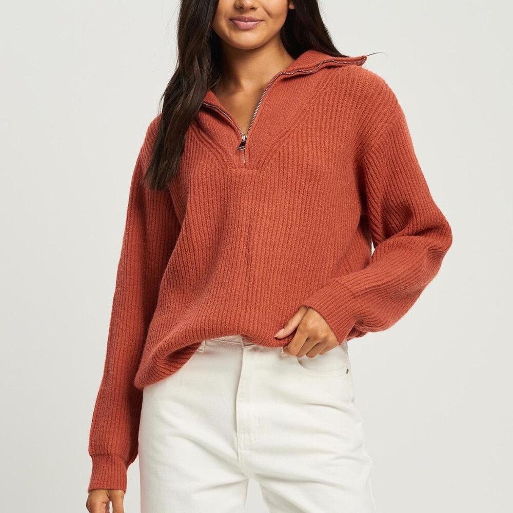 Calli. Terracotta Knit Jumper