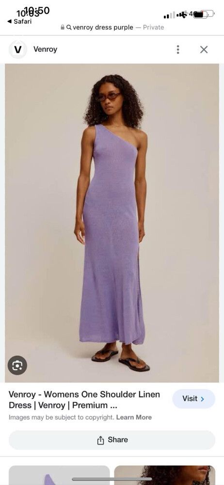 strapless open back dress Sariya One-Shoulder Linen Dress